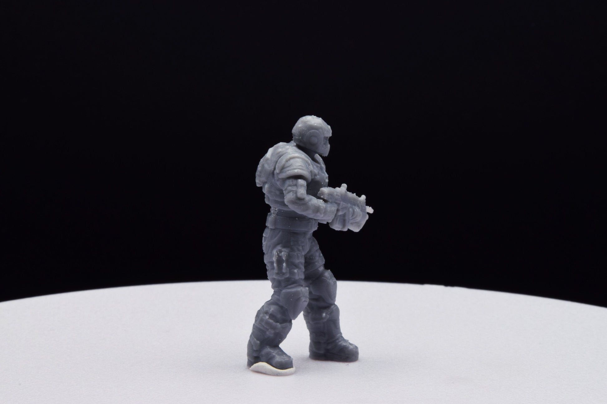 Gears Of War COG Soldier Winter Male Miniature - TheSTLSmith - 3D Printed with high quality resin for Skirmish/D&D games