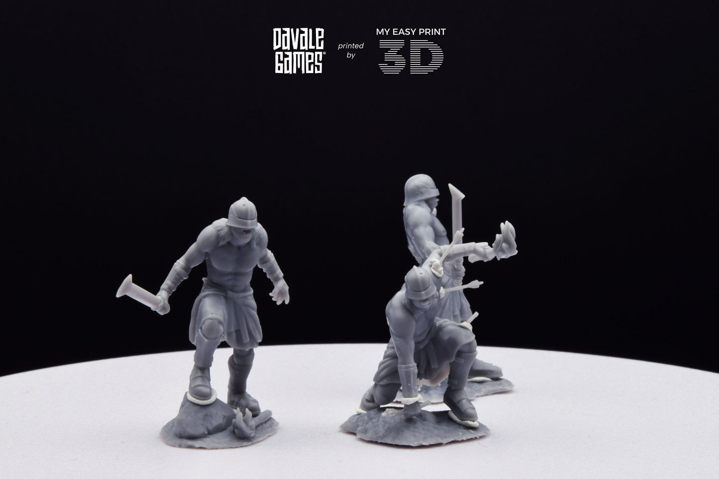Blood-Handed Berseker Extra Poses - Davale Games - 3D Printed with high quality resin for LOTR/D&D games