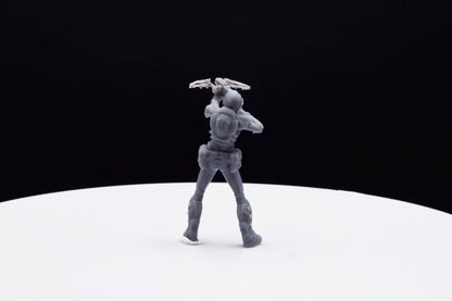 Gears Of War Samantha Byrne - TheSTLSmith - 3D Printed with high quality resin for Skirmish/D&D games