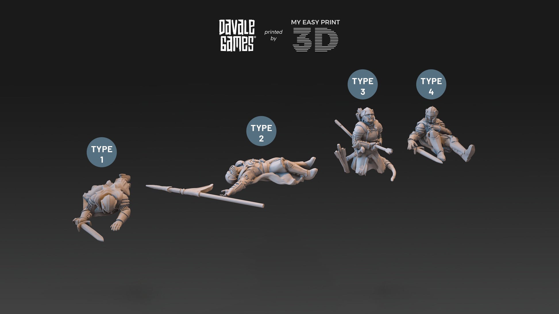 High Human Casualty - Davale Games - 3D Printed with high quality resin for LOTR/D&D games
