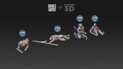 High Human Casualty - Davale Games - 3D Printed with high quality resin for LOTR/D&D games
