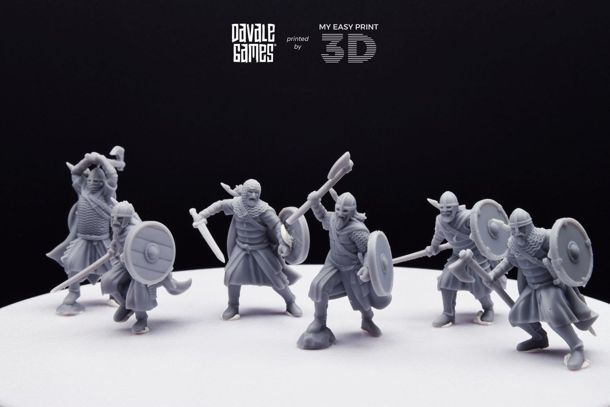 West Humans Warriors - Davale Games - 3D Printed with high quality resin for LOTR/D&D games