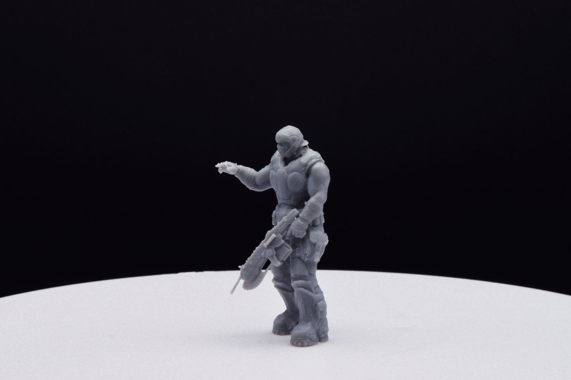 Gears Of War Clayton Carmine Ot Miniature - TheSTLSmith - 3D Printed with high quality resin for Skirmish/D&D games