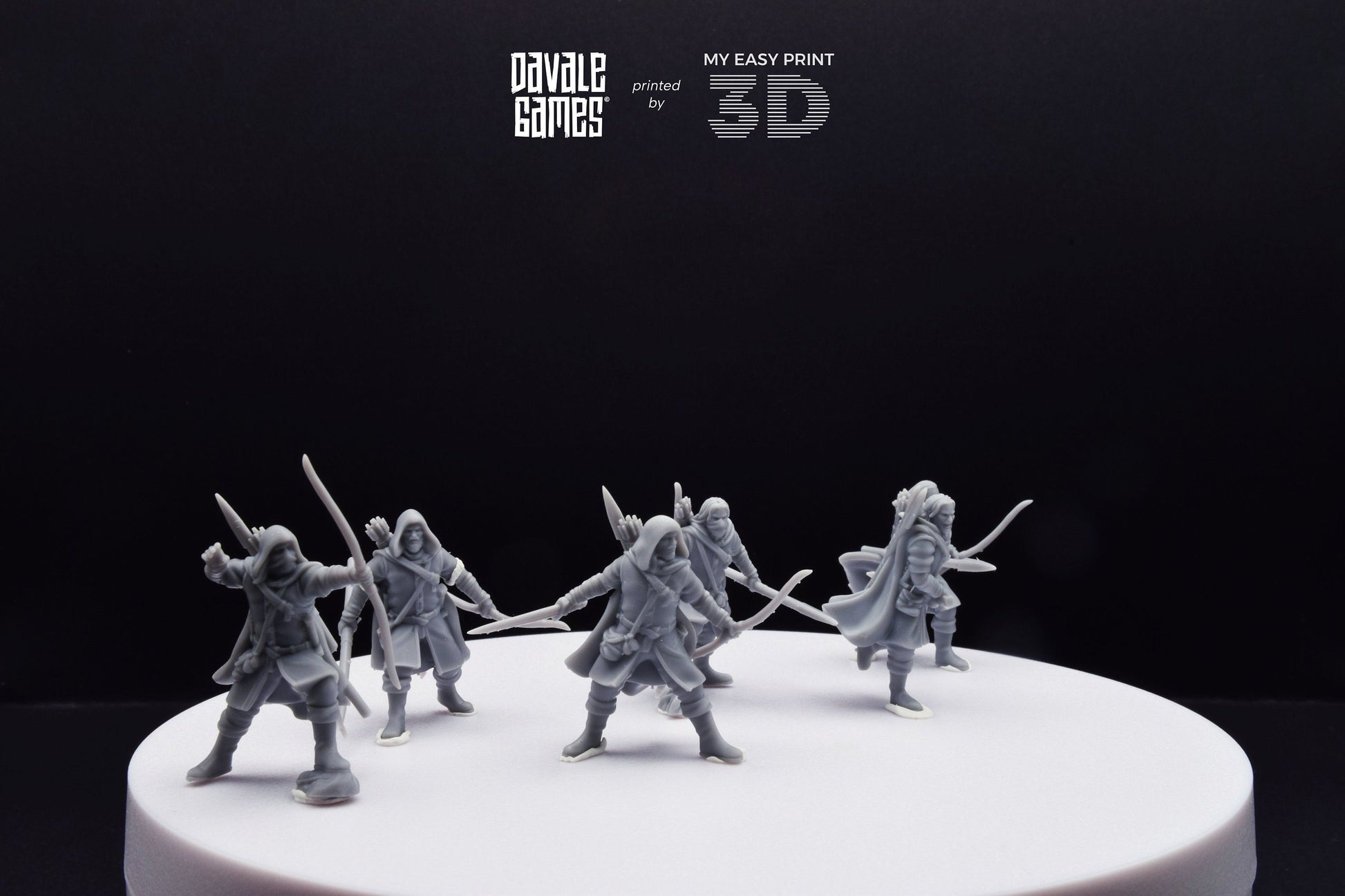 Human North Riders on Foot - Davale Games - 3D Printed with high quality resin for LOTR/D&D games