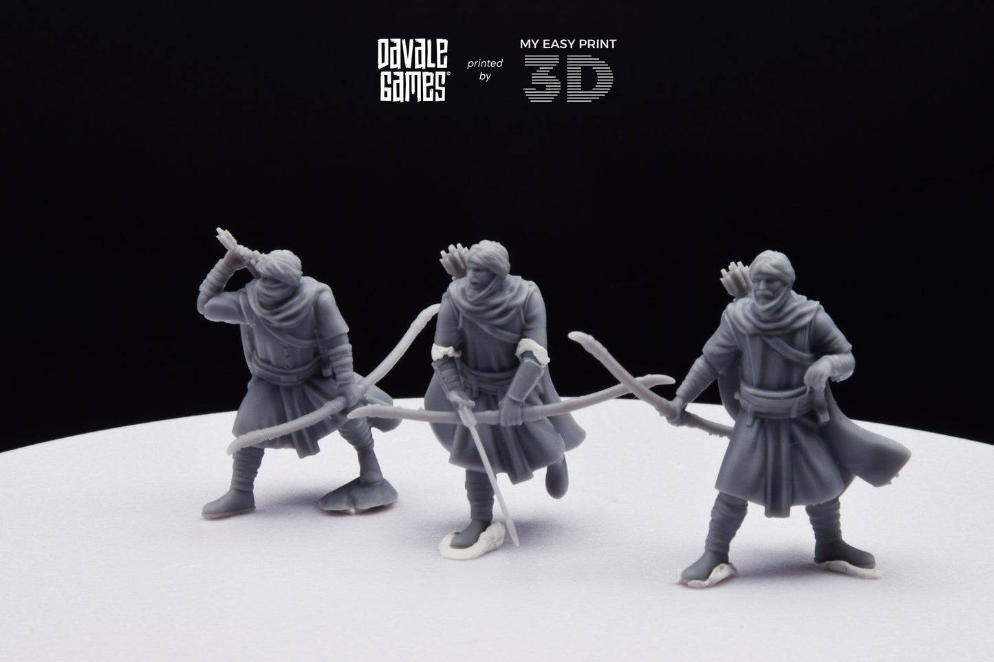 Regular Snake Warriors – Bows - Davale Games - 3D Printed with high quality resin for LOTR/D&D games