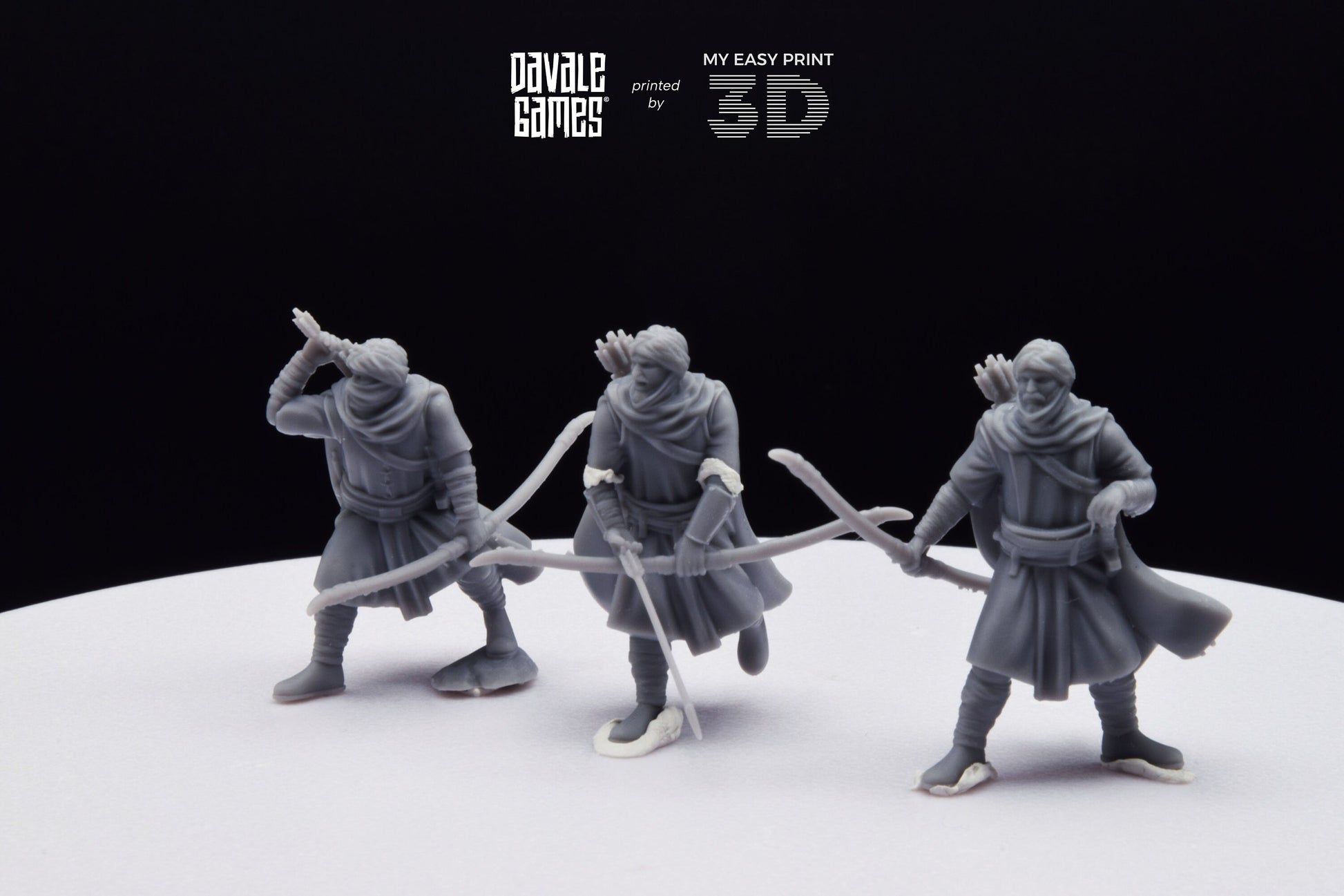 Regular Snake Warriors – Bows - Davale Games - 3D Printed with high quality resin for LOTR/D&D games
