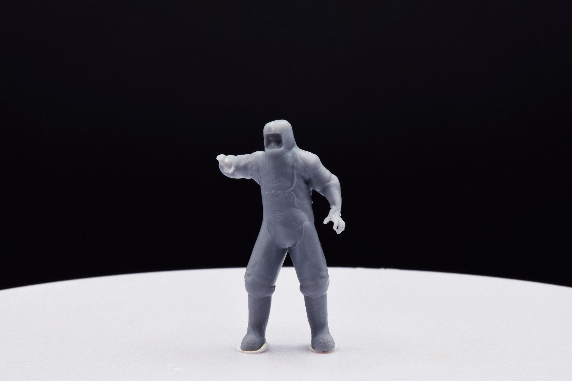 Doom Zombie Hazmat Miniature - Fanmade - TheSTLSmith - 3D Printed with high quality resin for Skirmish/D&D games