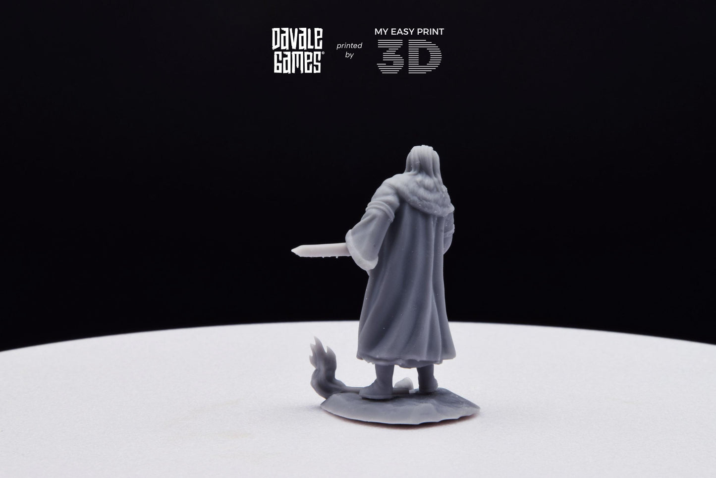 Enecthor Grey Castle Lieutenant - Davale Games - 3D Printed with high quality resin for LOTR/D&D games