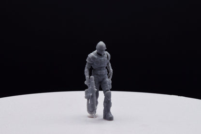 Gears Of War COG Soldier Winter Female Miniature - TheSTLSmith - 3D Printed with high quality resin for Skirmish/D&D games