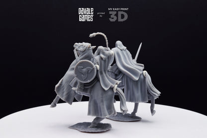 West Humans Hammer Sons Cavalry - Mounted - Davale Games - 3D Printed with high quality resin for LOTR/D&D games
