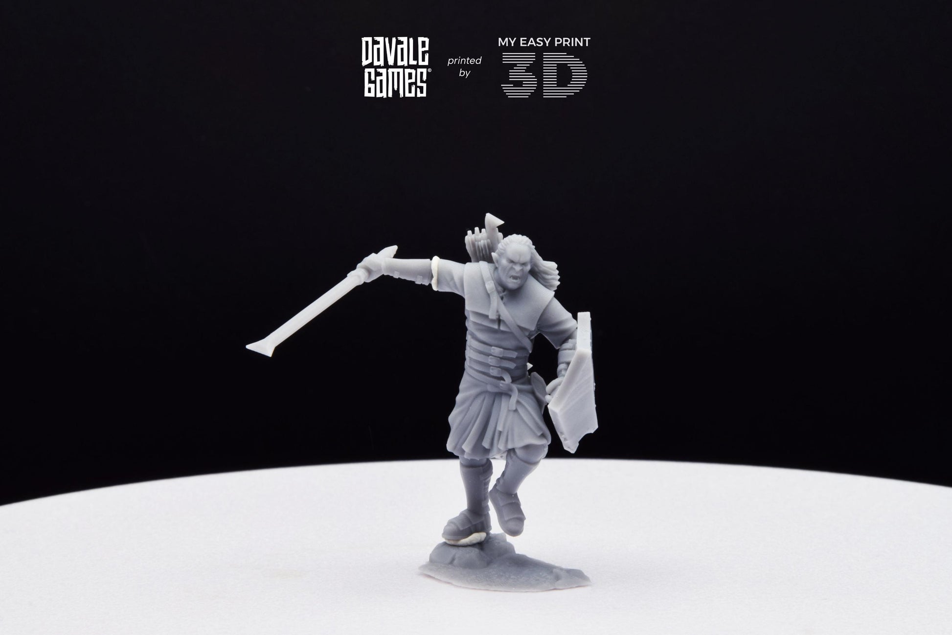 Outrider blood handed Main captain - Davale Games - 3D Printed with high quality resin for LOTR/D&D games