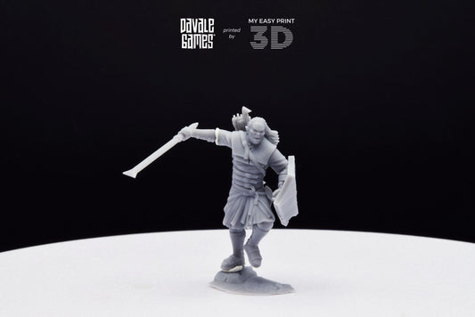 Outrider blood handed Main captain - Davale Games - 3D Printed with high quality resin for LOTR/D&D games