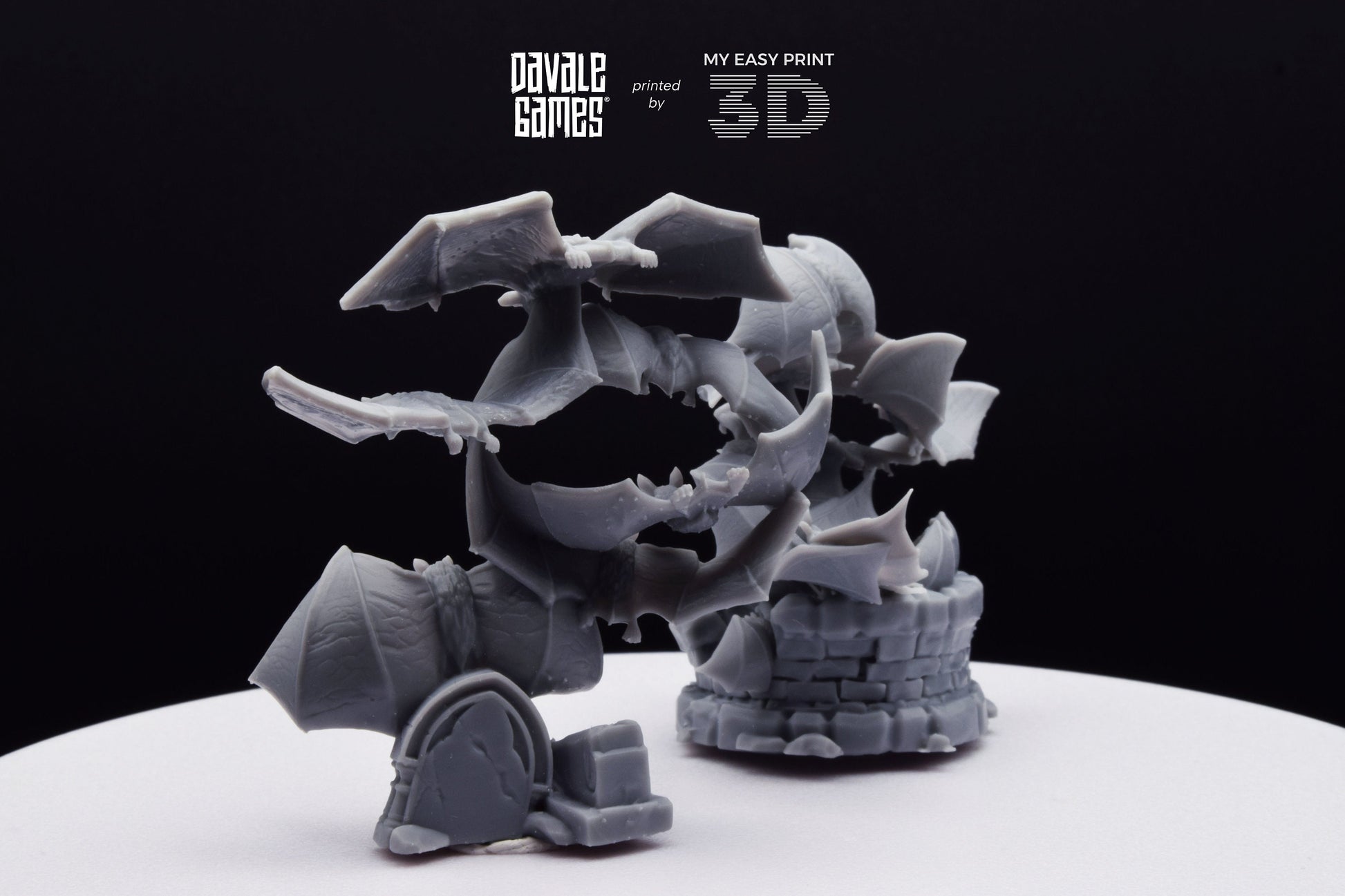 Bats Warbrand - Davale Games - 3D Printed with high quality resin for LOTR/D&D games