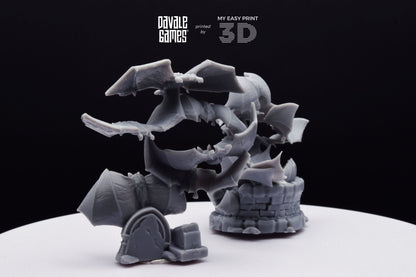 Bats Warbrand - Davale Games - 3D Printed with high quality resin for LOTR/D&D games