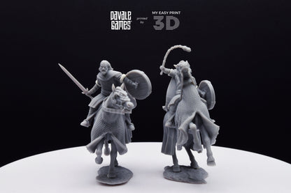 West Humans Hammer Sons Cavalry - Mounted - Davale Games - 3D Printed with high quality resin for LOTR/D&D games