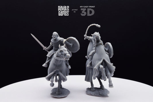 West Humans Hammer Sons Cavalry - Mounted - Davale Games - 3D Printed with high quality resin for LOTR/D&D games