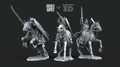 Galanthir Elves Cavalry - Davale Games - 3D Printed with high quality resin for LOTR/D&D games