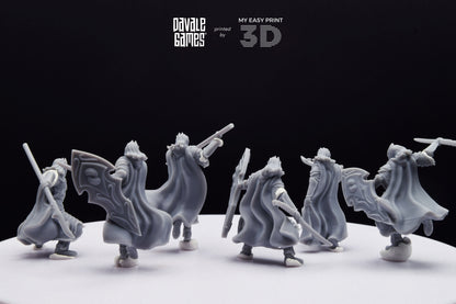 Bloody Elf King Guard - Davale Games - 3D Printed with high quality resin for LOTR/D&D games