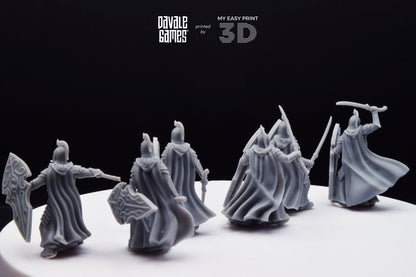 Bloody Elf with Sword and Shield - Davale Games - 3D Printed with high quality resin for LOTR/D&D games