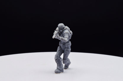 Gears Of War UIR Soldier Female [4] Miniature - TheSTLSmith - 3D Printed with high quality resin for Skirmish/D&D games