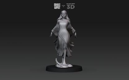 Forest Elven Queen - Davale Games - 3D Printed with high quality resin for LOTR/D&D games