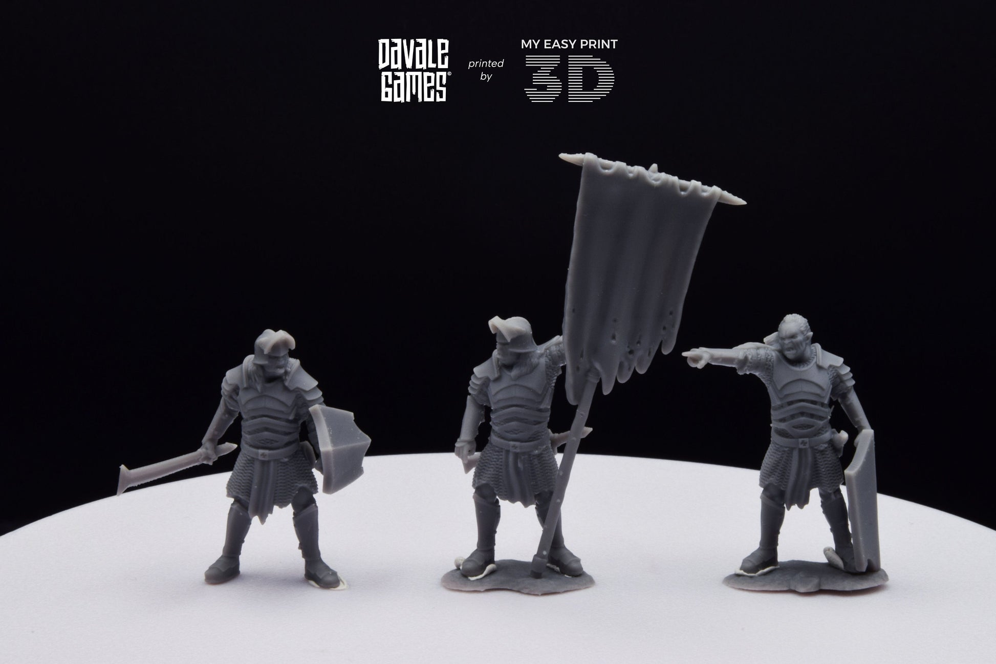 Blood-Handed Command Group - Davale Games - 3D Printed with high quality resin for LOTR/D&D games