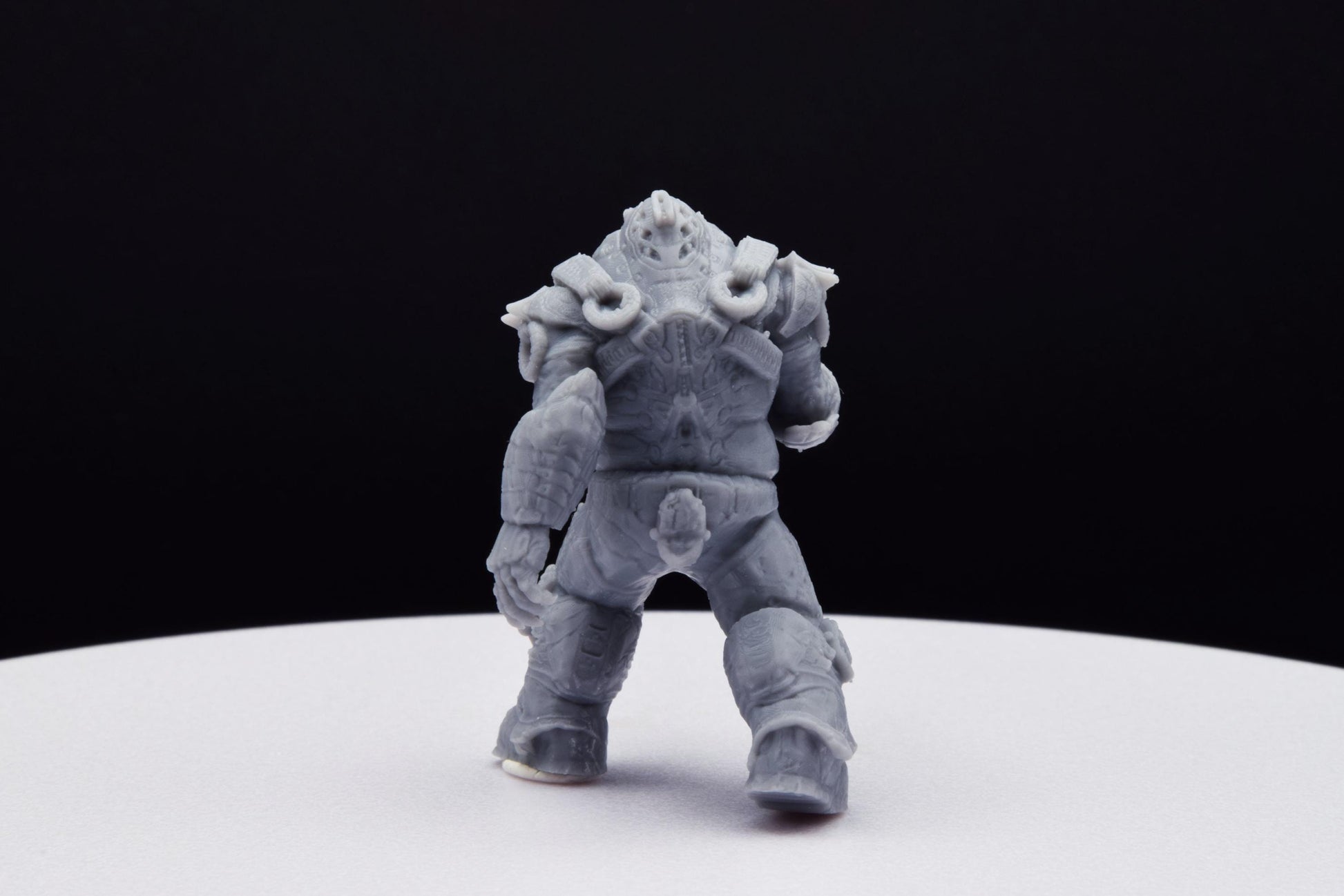 Gears Of War Boomer Savage Ot Miniature - TheSTLSmith - 3D Printed with high quality resin for Skirmish/D&D games