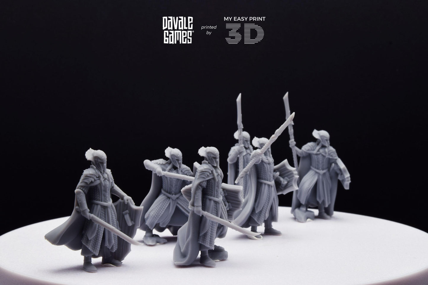 Wood Elf King Guard - Davale Games - 3D Printed with high quality resin for LOTR/D&D games