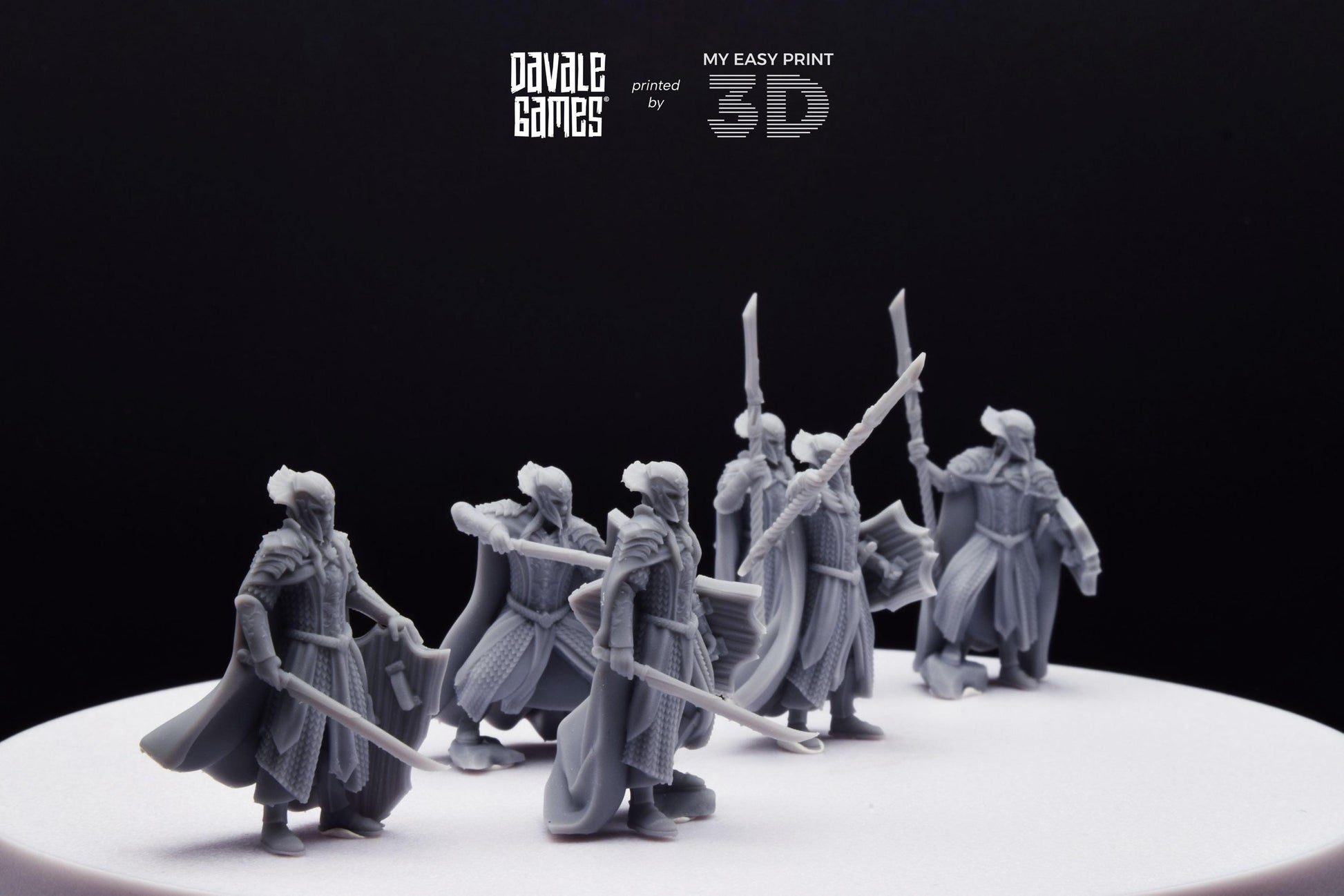 Wood Elf King Guard - Davale Games - 3D Printed with high quality resin for LOTR/D&D games