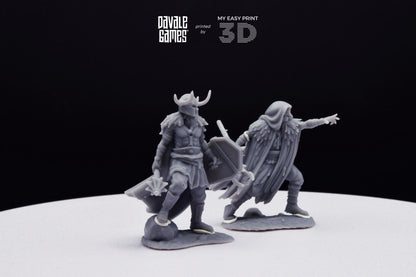 Aratch and Hetch, Khalüm Commanders - Dead City - Davale Games - 3D Printed with high quality resin for LOTR/D&D games