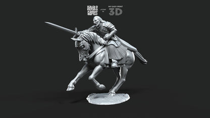 Grey Castle - Harold, The keeper of the keys - Foot and Mounted - Davale Games - 3D Printed with high quality resin for LOTR/D&D games