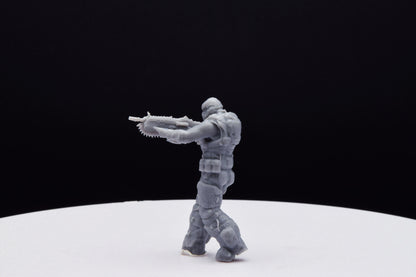 Gears Of War COG Soldier Summer Ot Miniature - TheSTLSmith - 3D Printed with high quality resin for Skirmish/D&D games