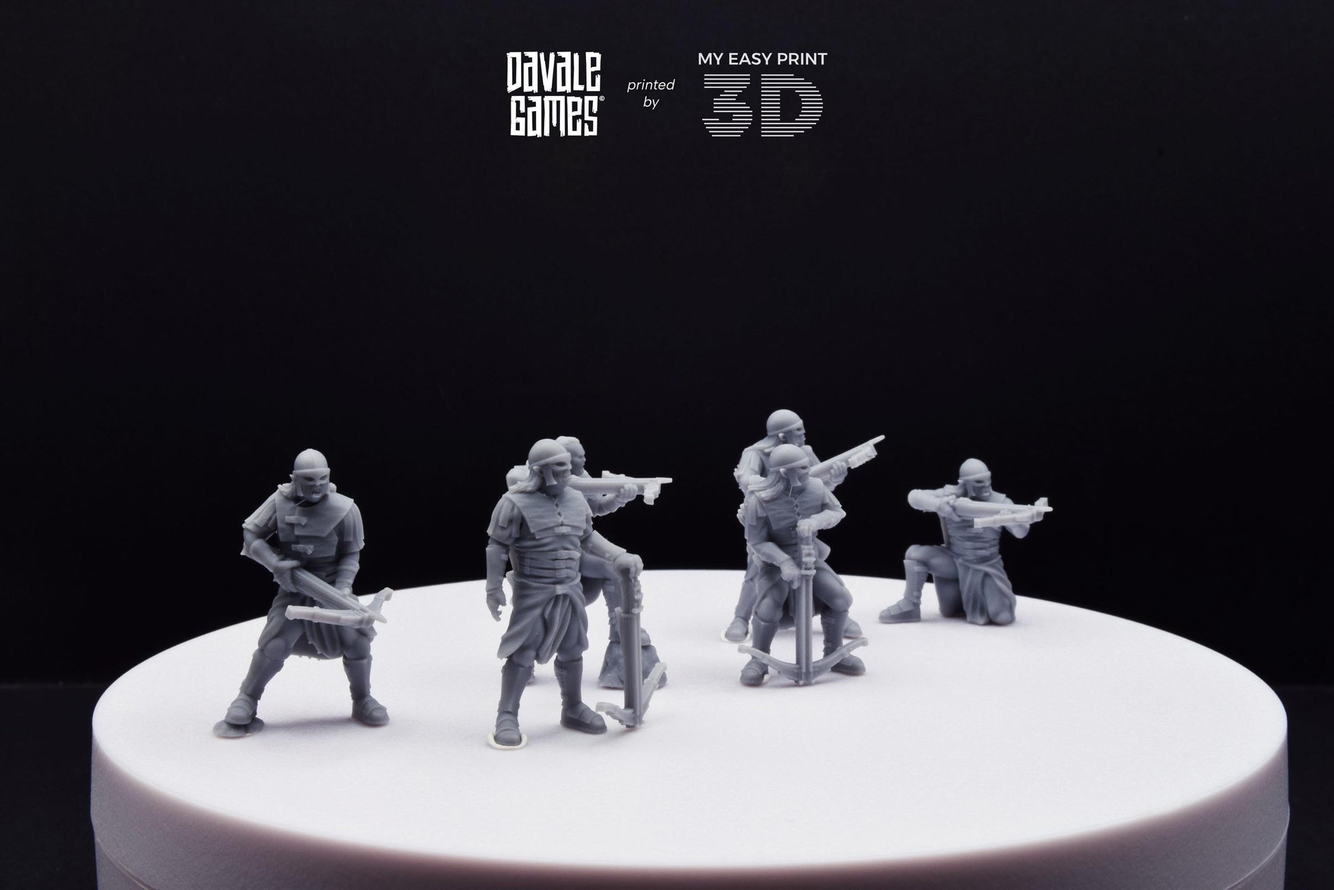 Blood-handed Orcs with Crossbow - Davale Games - 3D Printed with high quality resin for LOTR/D&D games