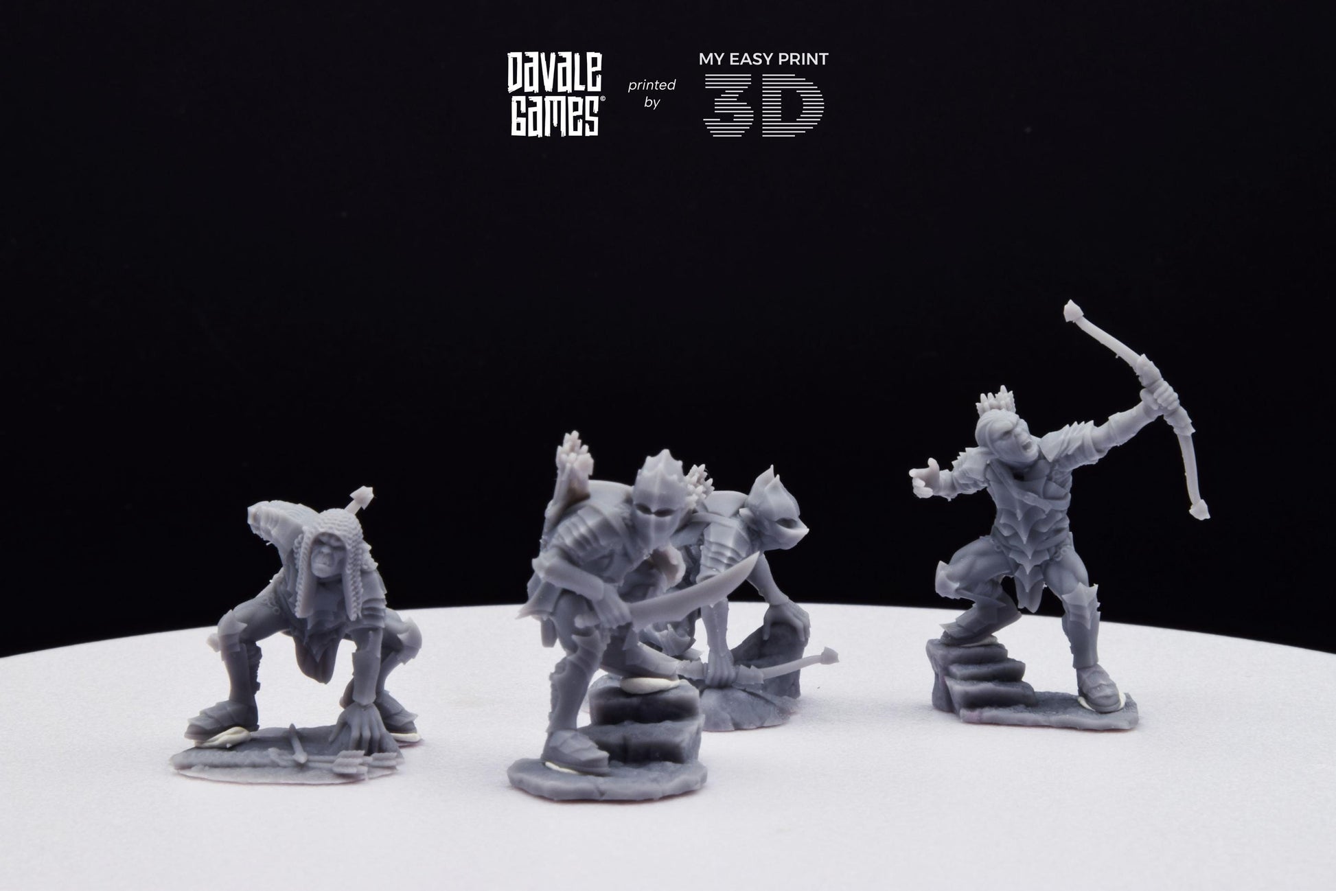 Archers - Goblins of the cave - Davale Games - 3D Printed with high quality resin for LOTR/D&D games