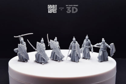 Bloody Elf with Sword and Shield - Davale Games - 3D Printed with high quality resin for LOTR/D&D games