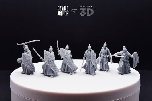 Bloody Elf with Sword and Shield - Davale Games - 3D Printed with high quality resin for LOTR/D&D games