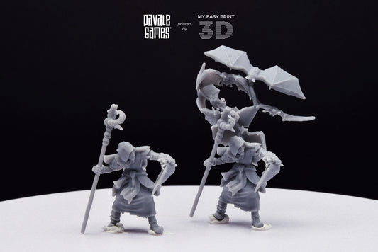 Goblin Shaman - With or Without Bats - Davale Games - 3D Printed with high quality resin for LOTR/D&D games