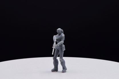 Gears Of War Sofia Hendrik Ot Miniature - TheSTLSmith - 3D Printed with high quality resin for Skirmish/D&D games