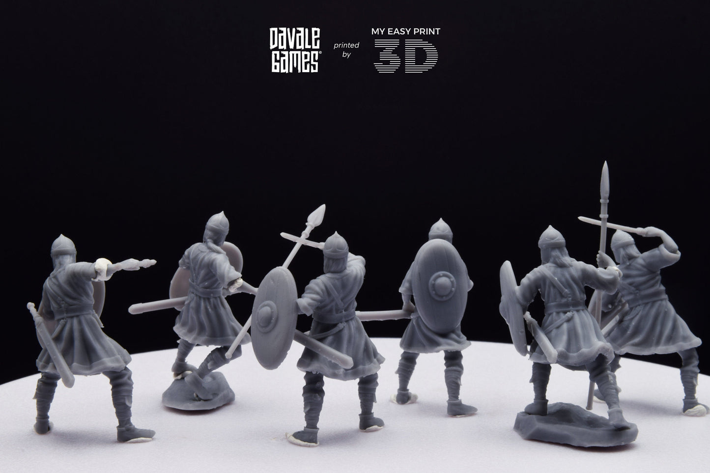 Visigoths on foot - Davale Games - Historical games - 3D Printed with high quality resin