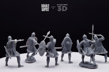 Visigoths on foot - Davale Games - Historical games - 3D Printed with high quality resin