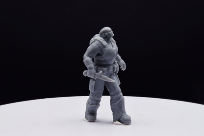 Gears Of War Marcus Fenix Summer Ot Miniature - TheSTLSmith - 3D Printed with high quality resin for Skirmish/D&D games