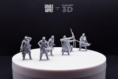 High Human Archer - Davale Games - 3D Printed with high quality resin for LOTR/D&D games
