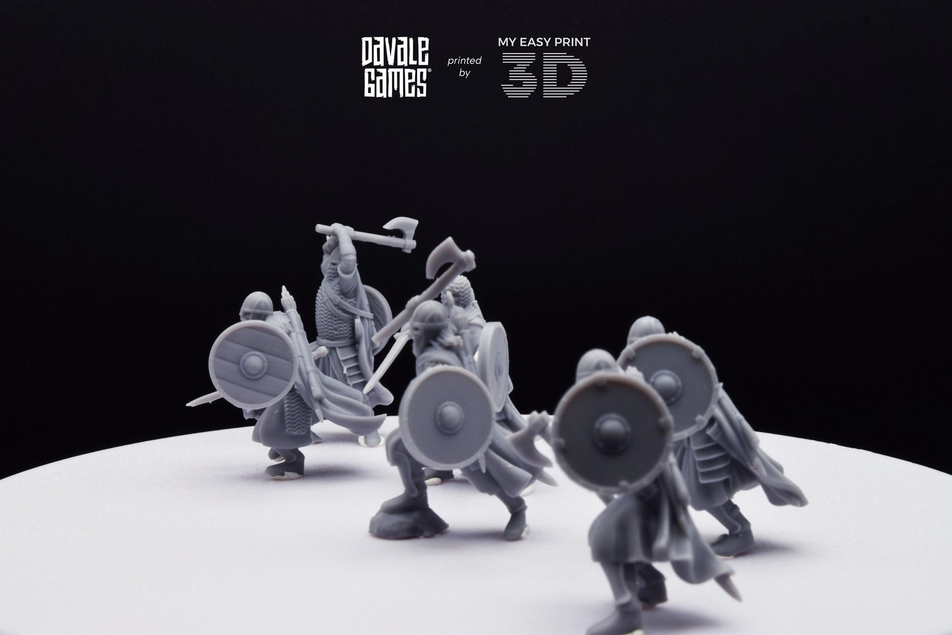 West Humans Warriors - Davale Games - 3D Printed with high quality resin for LOTR/D&D games
