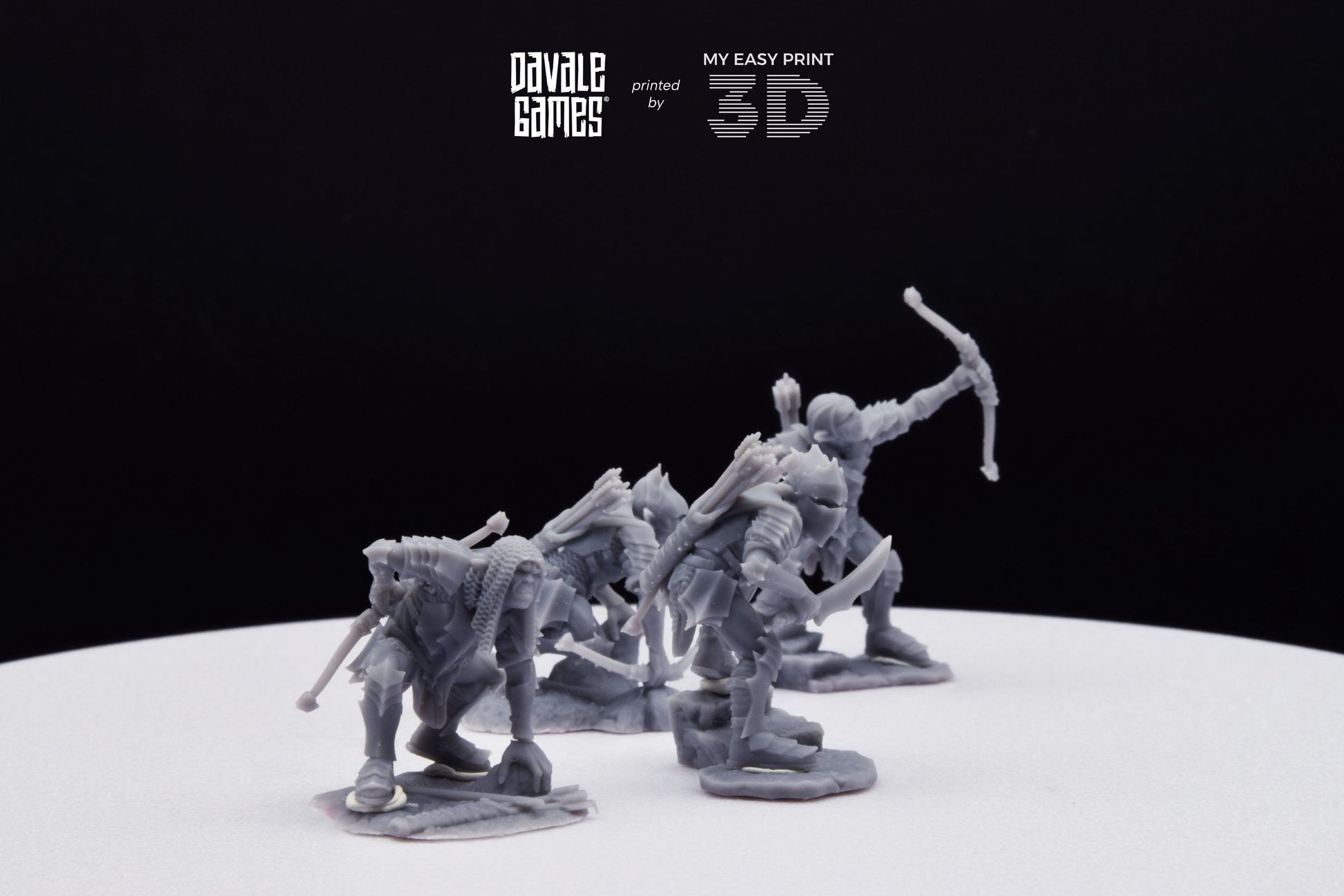Archers - Goblins of the cave - Davale Games - 3D Printed with high quality resin for LOTR/D&D games