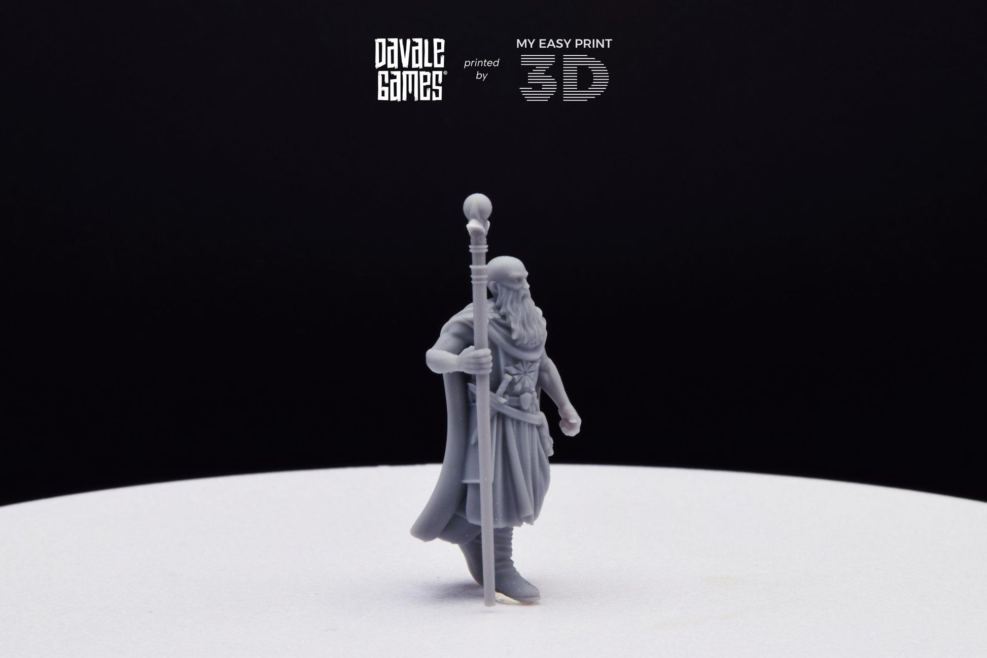 North Mage - Davale Games - 3D Printed with high quality resin for LOTR/D&D games