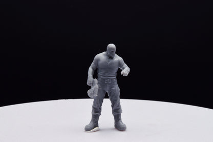 Gears Of War Marcus Old Retired Miniature - TheSTLSmith - 3D Printed with high quality resin for Skirmish/D&D games