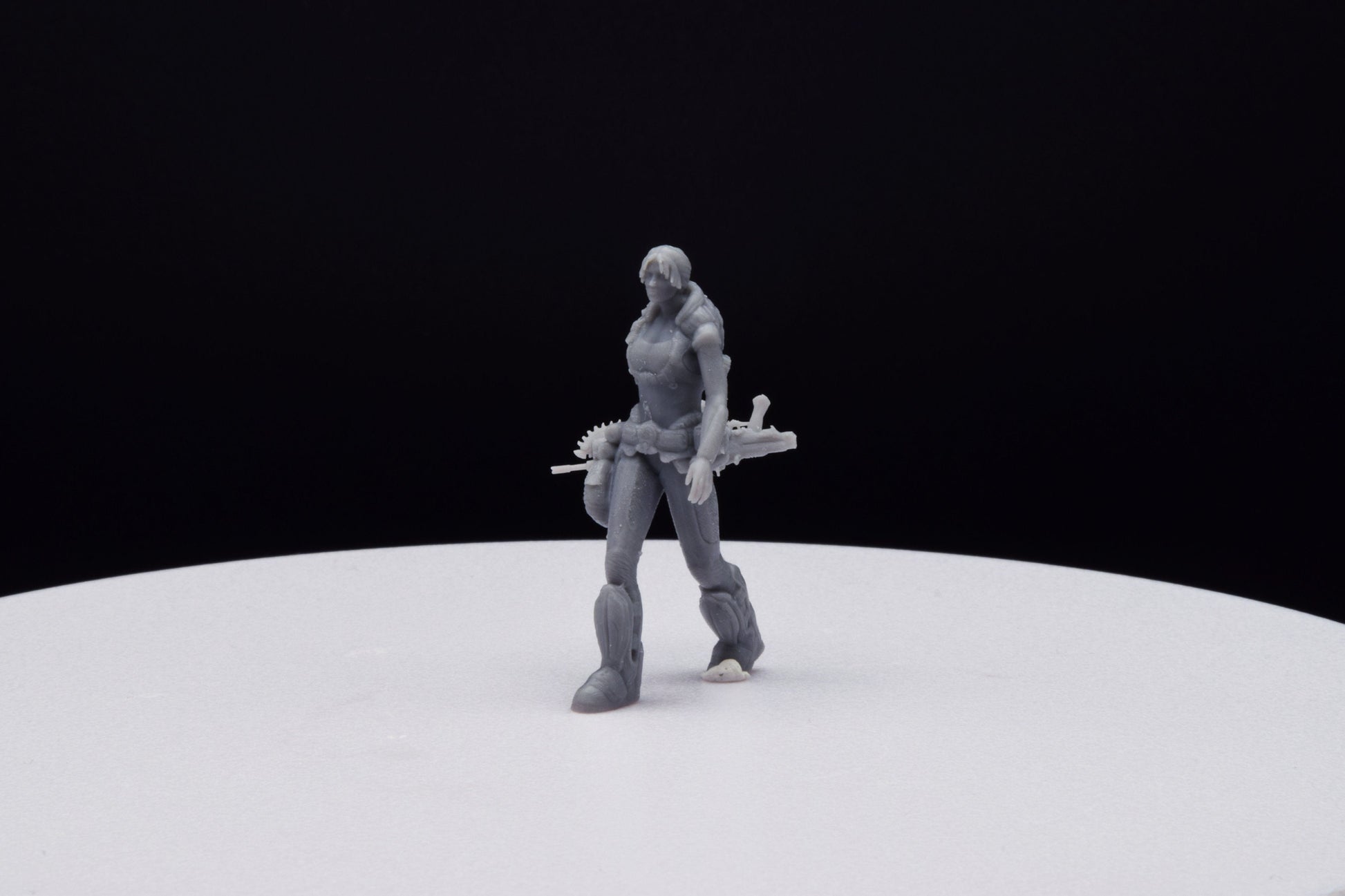Gears Of War Anya Stroud Command Ot Miniature - TheSTLSmith - 3D Printed with high quality resin for Skirmish/D&D games