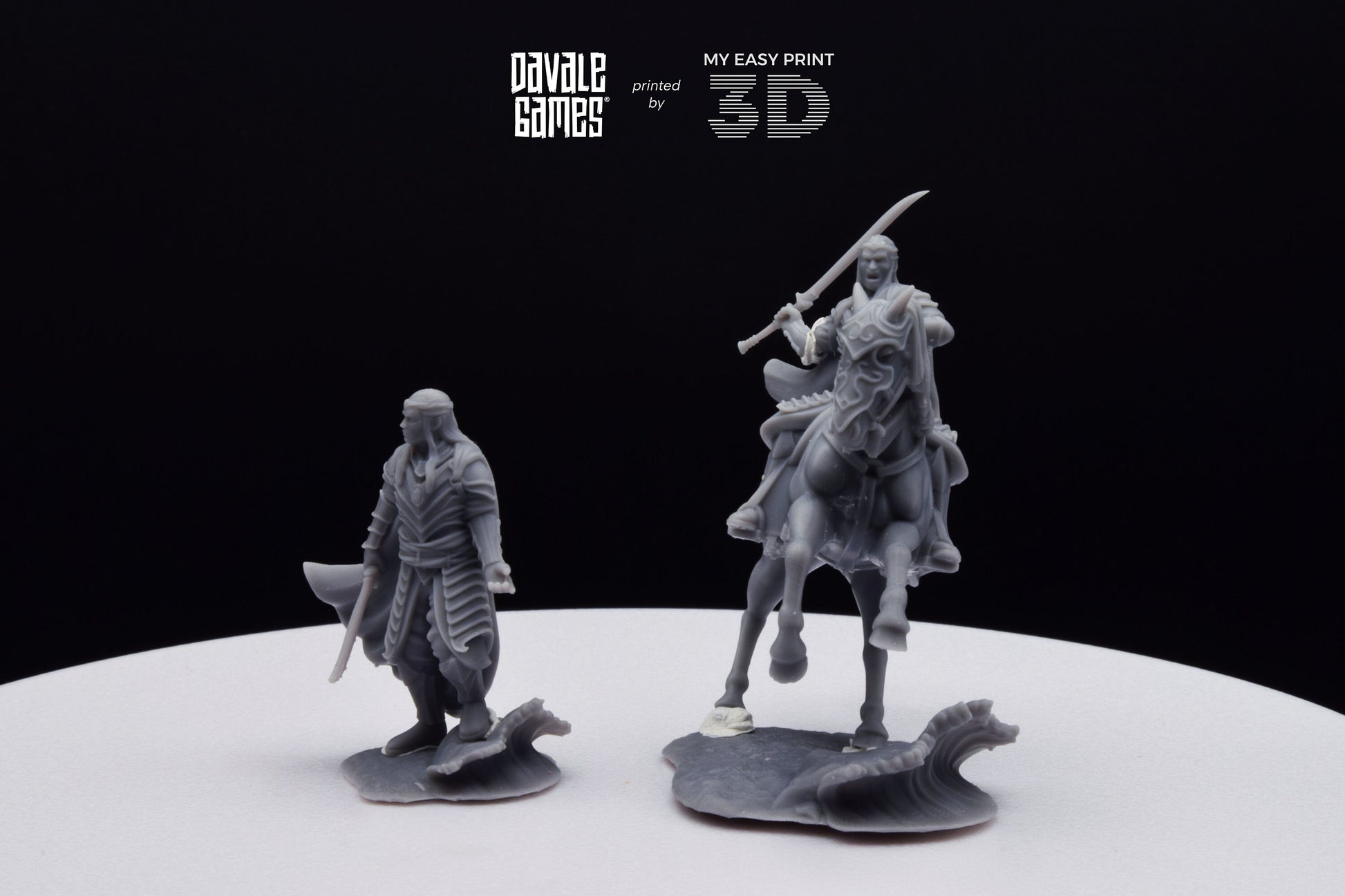 Lord of Bloody High Elves - Foot and Mounted - Davale Games - 3D Printed with high quality resin for LOTR/D&D games