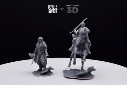 Lord of Bloody High Elves - Foot and Mounted - Davale Games - 3D Printed with high quality resin for LOTR/D&D games
