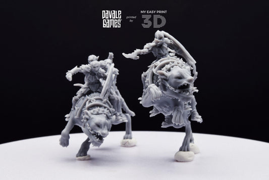 Goblin Rider - Davale Games - 3D Printed with high quality resin for LOTR/D&D games